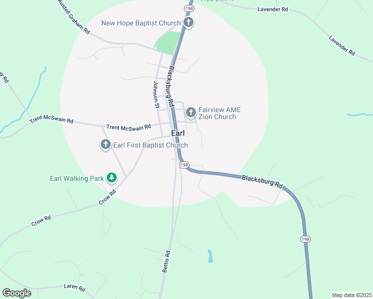 map of restaurants, bars, coffee shops, grocery stores, and more near in Earl