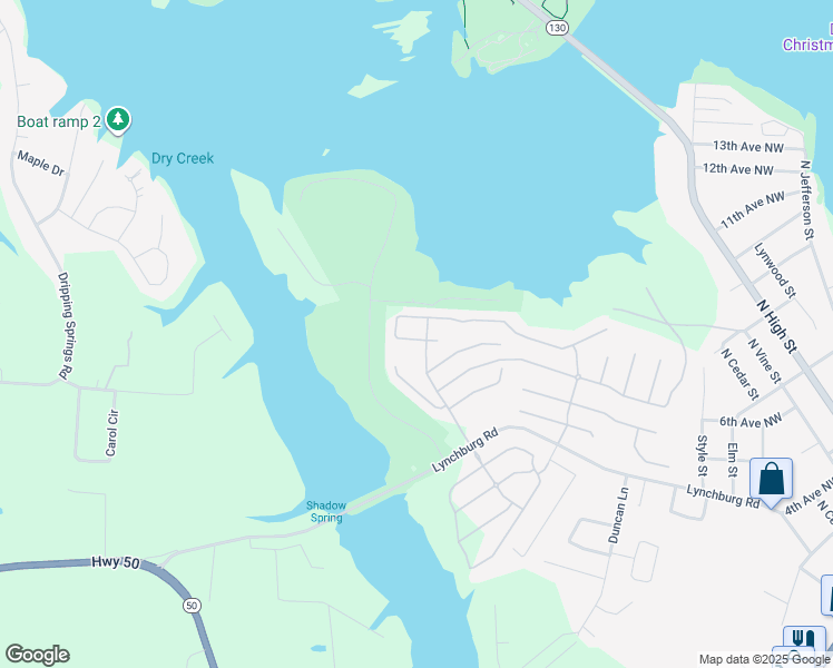 map of restaurants, bars, coffee shops, grocery stores, and more near 22 SLALOM CIR in Winchester