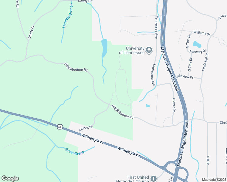map of restaurants, bars, coffee shops, grocery stores, and more near 589 Clayhill Drive in Selmer