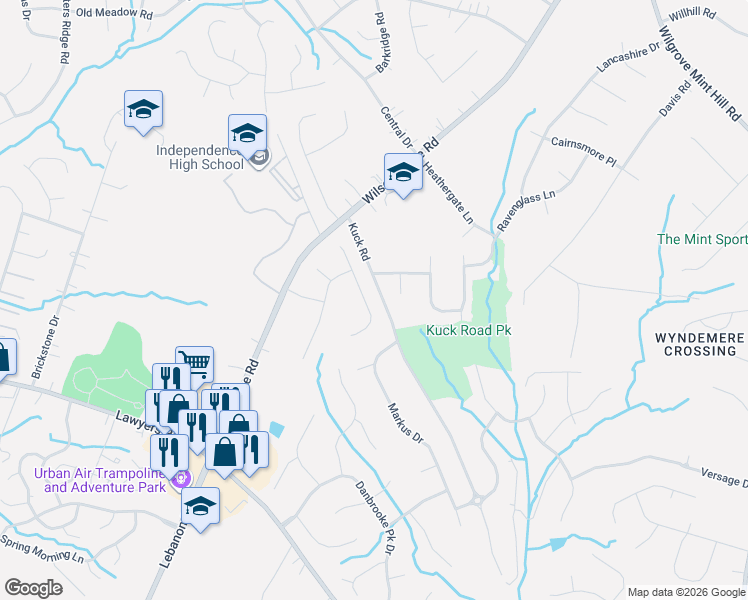 map of restaurants, bars, coffee shops, grocery stores, and more near 7021 Plough Drive in Mint Hill