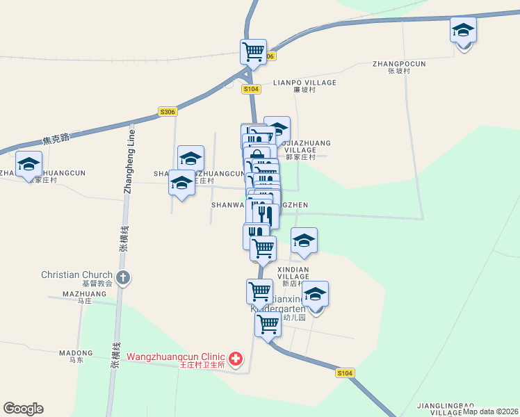 map of restaurants, bars, coffee shops, grocery stores, and more near in Jiaozuo