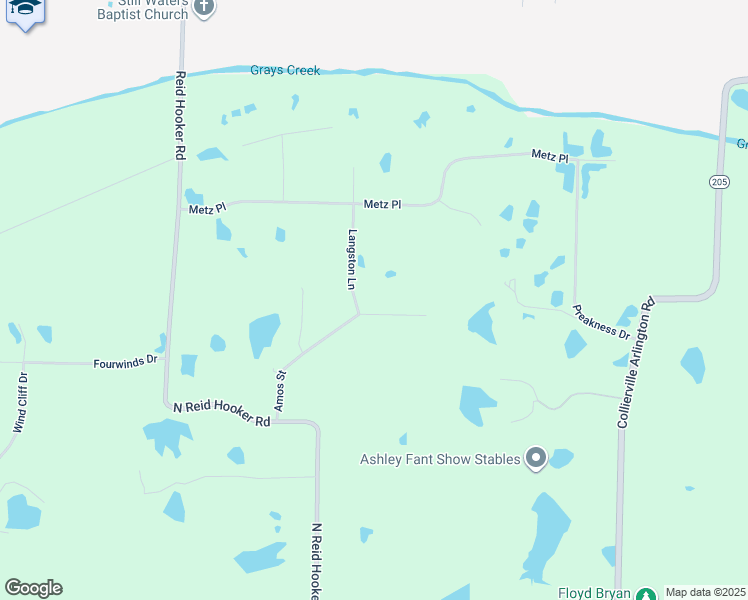 map of restaurants, bars, coffee shops, grocery stores, and more near 2450 Langston Lane in Shelby County
