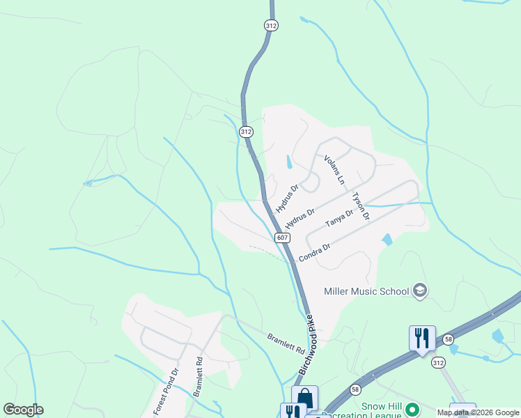 map of restaurants, bars, coffee shops, grocery stores, and more near 9219 Birchwood Pike in Harrison