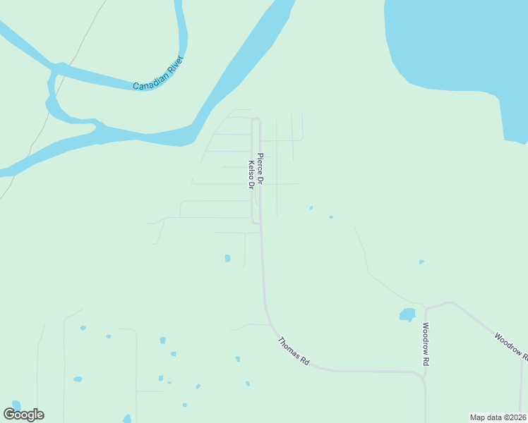 map of restaurants, bars, coffee shops, grocery stores, and more near 44 Pierce Drive in McAlester