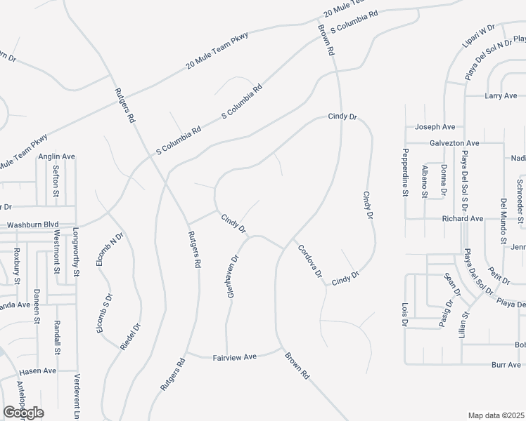 map of restaurants, bars, coffee shops, grocery stores, and more near Cindy Way in California City