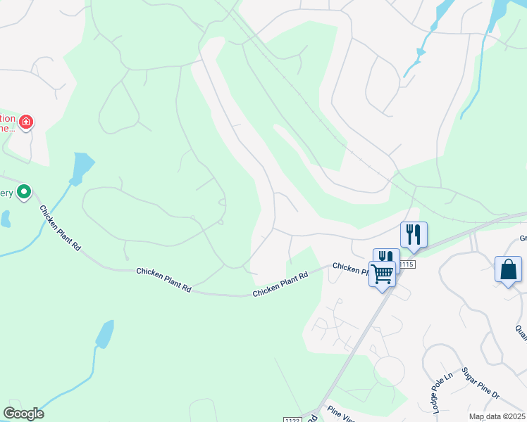 map of restaurants, bars, coffee shops, grocery stores, and more near 52 McMichael Drive in Pinehurst