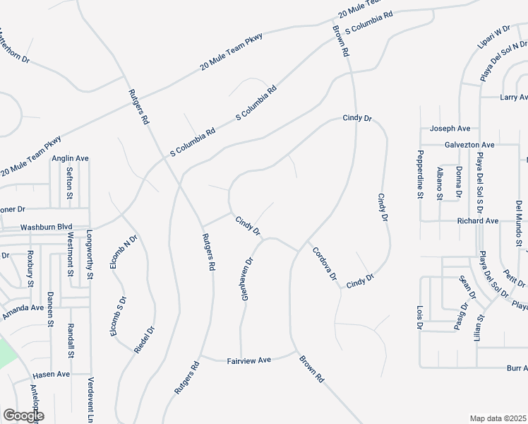 map of restaurants, bars, coffee shops, grocery stores, and more near Cindy Way in California City