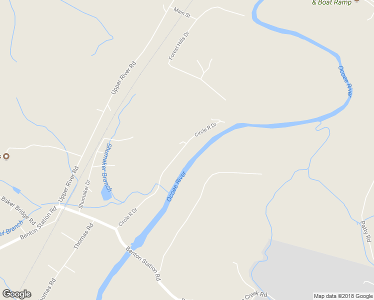 map of restaurants, bars, coffee shops, grocery stores, and more near 316 Circle R Drive in Benton