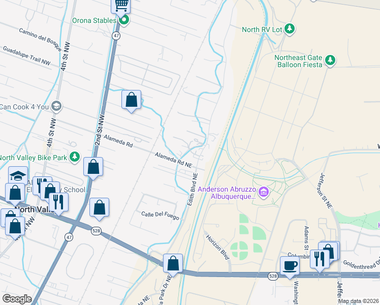 map of restaurants, bars, coffee shops, grocery stores, and more near 133 Camino De in Pacheco