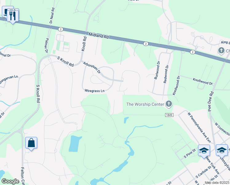 map of restaurants, bars, coffee shops, grocery stores, and more near 102 Sundew Court in Southern Pines