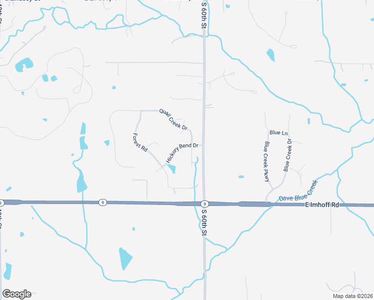 map of restaurants, bars, coffee shops, grocery stores, and more near 5814 Hickory Bend Drive in Norman