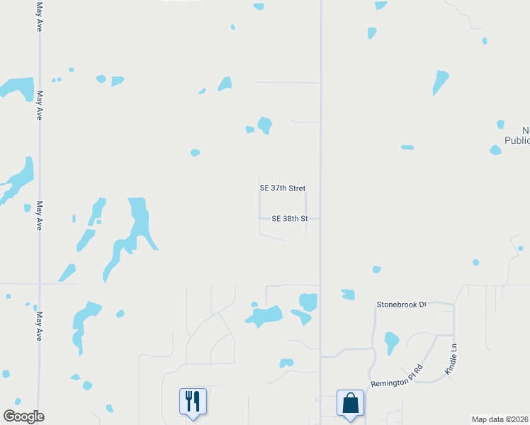 map of restaurants, bars, coffee shops, grocery stores, and more near 3786 Guinn Avenue in Norman