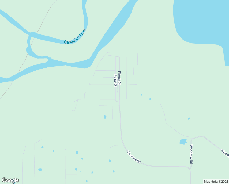 map of restaurants, bars, coffee shops, grocery stores, and more near 44 Pierce Drive in McAlester