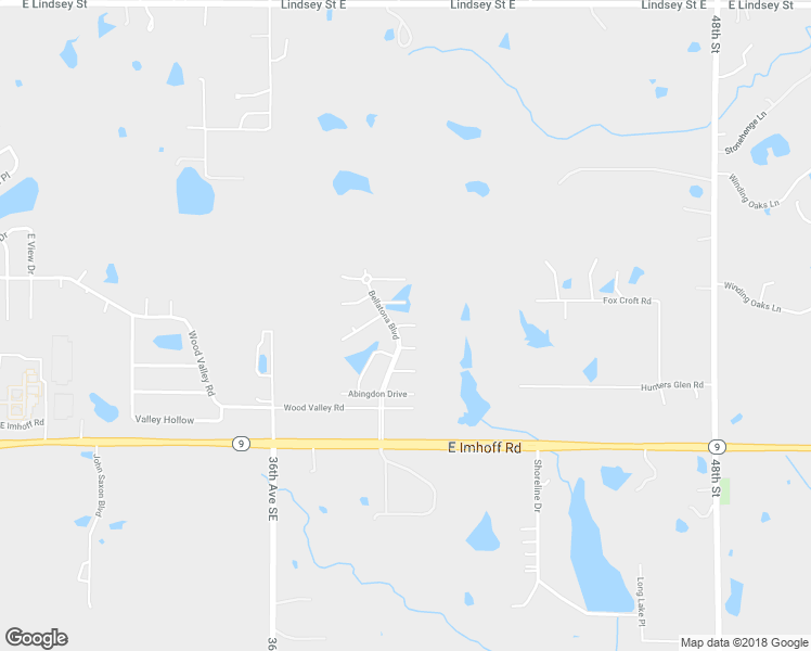 map of restaurants, bars, coffee shops, grocery stores, and more near Sledmere Lane in Norman