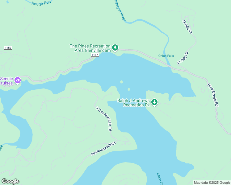 map of restaurants, bars, coffee shops, grocery stores, and more near 1936 Woods Mountain Trail in Cullowhee