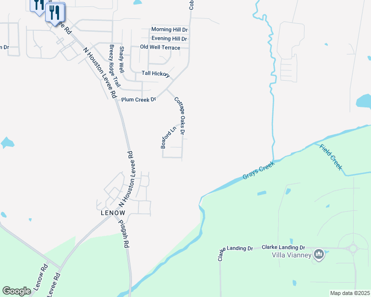 map of restaurants, bars, coffee shops, grocery stores, and more near 10368 Cottage Oaks Drive in Memphis