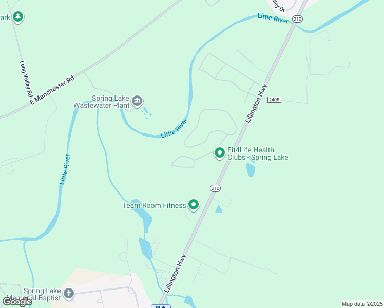 map of restaurants, bars, coffee shops, grocery stores, and more near 904 Cliffs Circle in Spring Lake