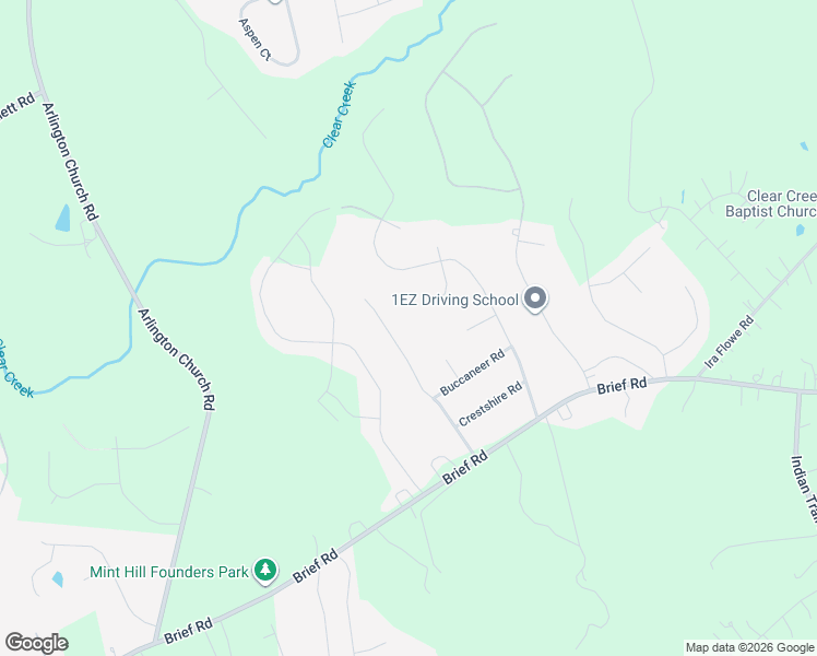 map of restaurants, bars, coffee shops, grocery stores, and more near 10505 Russet Place in Charlotte