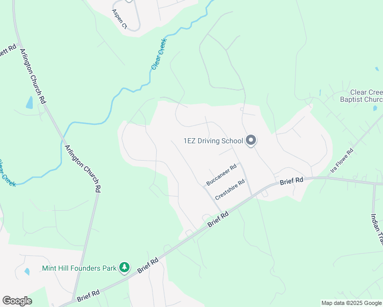 map of restaurants, bars, coffee shops, grocery stores, and more near 10505 Russet Place in Charlotte