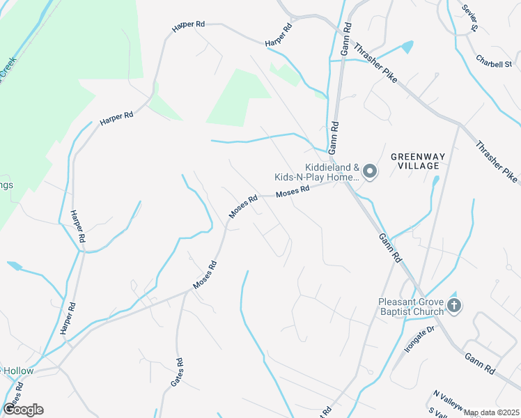 map of restaurants, bars, coffee shops, grocery stores, and more near 7724 Moses Road in Middle Valley