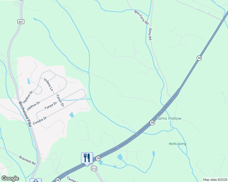 map of restaurants, bars, coffee shops, grocery stores, and more near 7437 Chad Road in Harrison