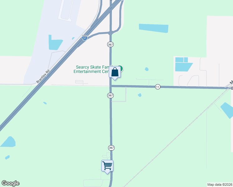 map of restaurants, bars, coffee shops, grocery stores, and more near 3631 Arkansas 367 in Searcy