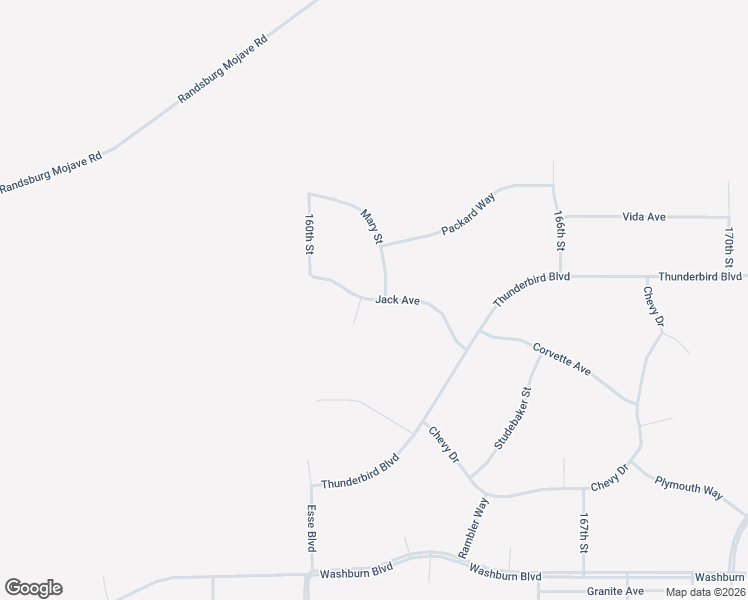 map of restaurants, bars, coffee shops, grocery stores, and more near Jack Avenue in California City