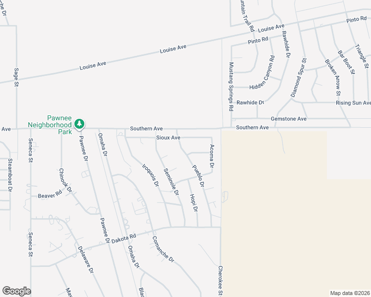 map of restaurants, bars, coffee shops, grocery stores, and more near 3921 Pueblo Lane in Kingman