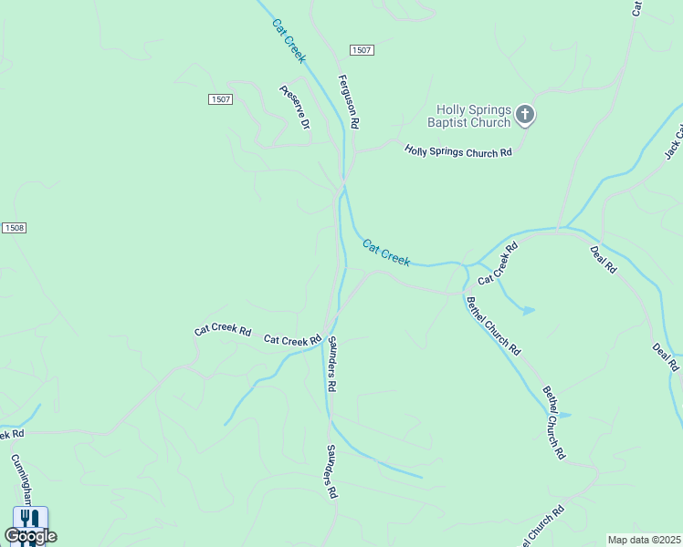 map of restaurants, bars, coffee shops, grocery stores, and more near Turkey Creek Drive in Macon County