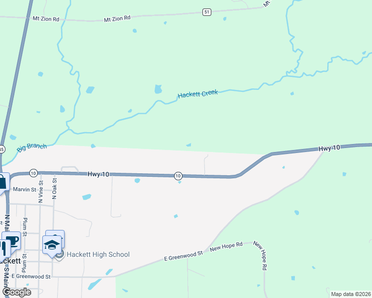 map of restaurants, bars, coffee shops, grocery stores, and more near in Hackett
