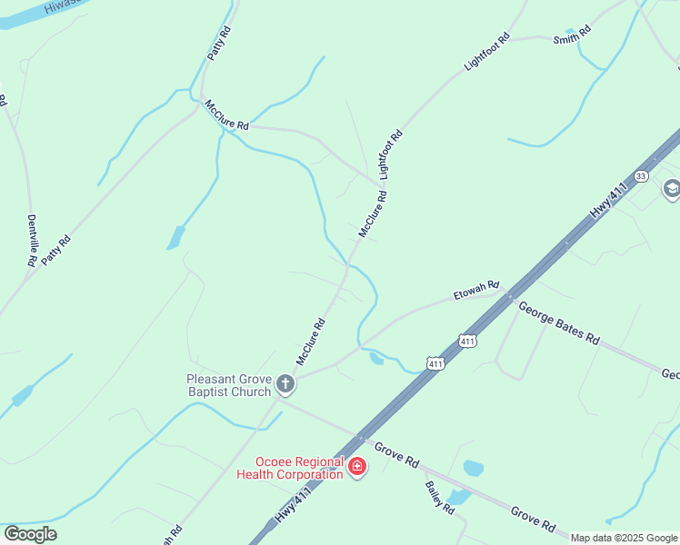 map of restaurants, bars, coffee shops, grocery stores, and more near 230 McClure Road in Benton