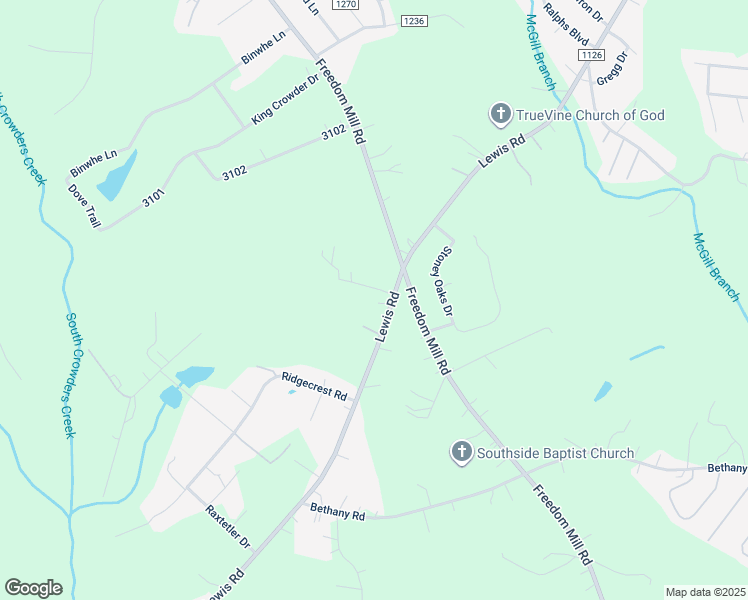 map of restaurants, bars, coffee shops, grocery stores, and more near 5516 Lewis Road in Gastonia