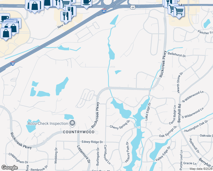 map of restaurants, bars, coffee shops, grocery stores, and more near 8664 Beechcroft Place North in Memphis