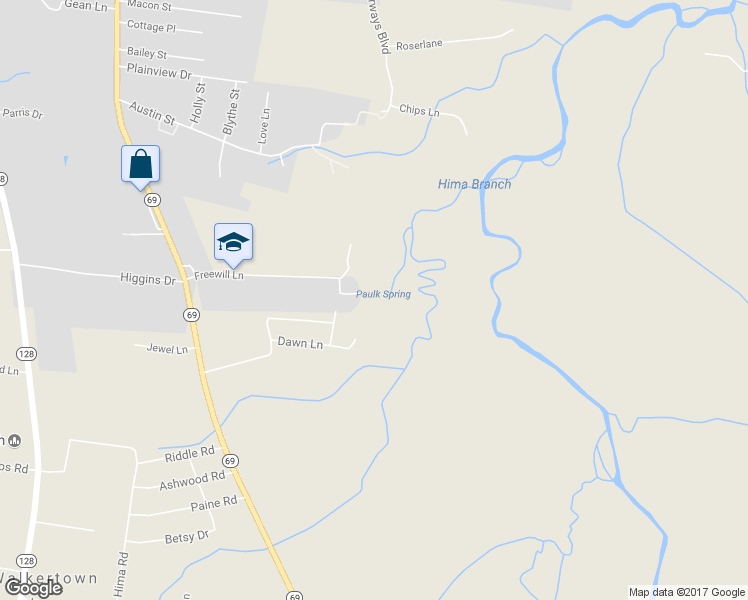 map of restaurants, bars, coffee shops, grocery stores, and more near 90 Crabapple Trail in Savannah