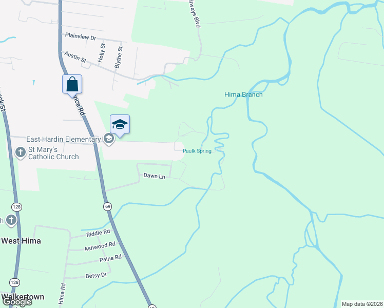map of restaurants, bars, coffee shops, grocery stores, and more near 90 Crabapple Trail in Savannah