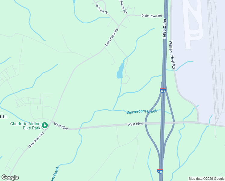 map of restaurants, bars, coffee shops, grocery stores, and more near 5850 Goodman Road in Charlotte