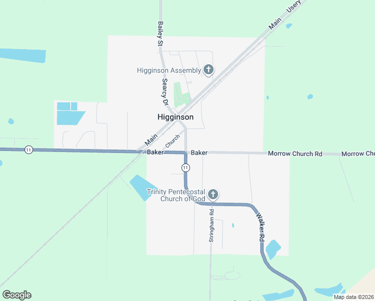 map of restaurants, bars, coffee shops, grocery stores, and more near 129 Baker in Higginson