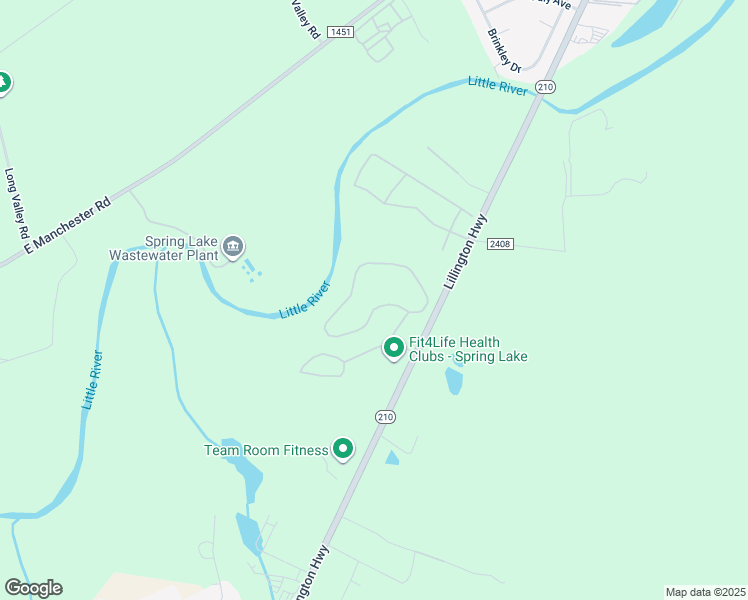 map of restaurants, bars, coffee shops, grocery stores, and more near 1111 Shell Drive in Spring Lake