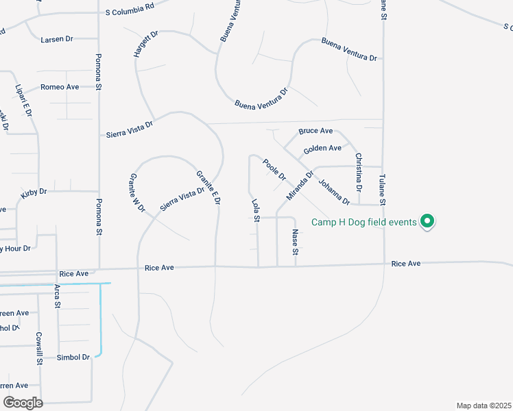 map of restaurants, bars, coffee shops, grocery stores, and more near Lola Street in California City
