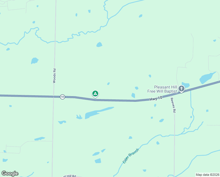 map of restaurants, bars, coffee shops, grocery stores, and more near 6404 Arkansas 10 in Hackett
