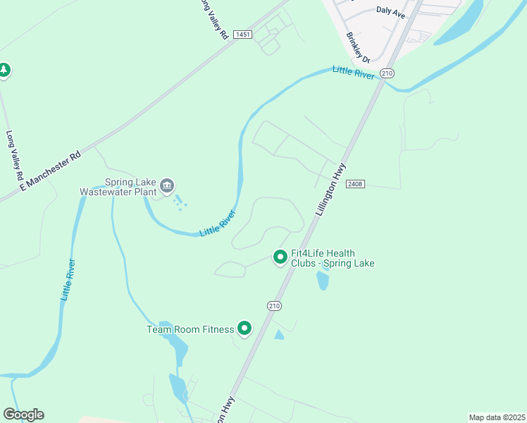 map of restaurants, bars, coffee shops, grocery stores, and more near 801 Shell Drive in Spring Lake