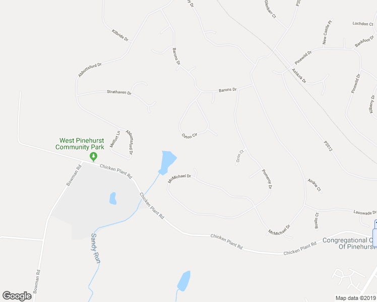 map of restaurants, bars, coffee shops, grocery stores, and more near 24 Oxton Circle in Pinehurst