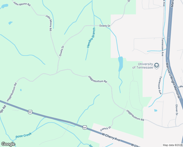 map of restaurants, bars, coffee shops, grocery stores, and more near 1777 Higginbottom Road in Selmer