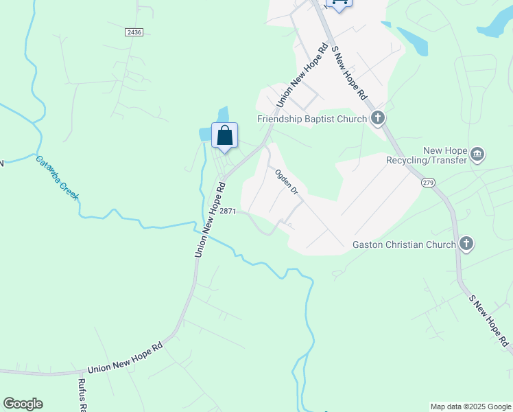 map of restaurants, bars, coffee shops, grocery stores, and more near 224 Hughey Drive in Gastonia