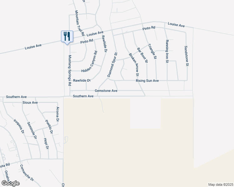 map of restaurants, bars, coffee shops, grocery stores, and more near 4212 Rising Sun Avenue in Kingman