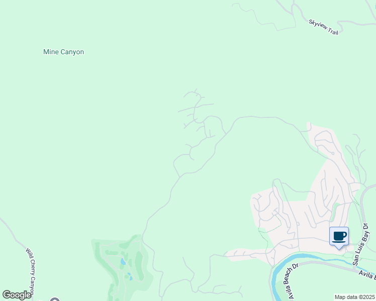 map of restaurants, bars, coffee shops, grocery stores, and more near 5876 Buttercup Lane in San Luis Obispo