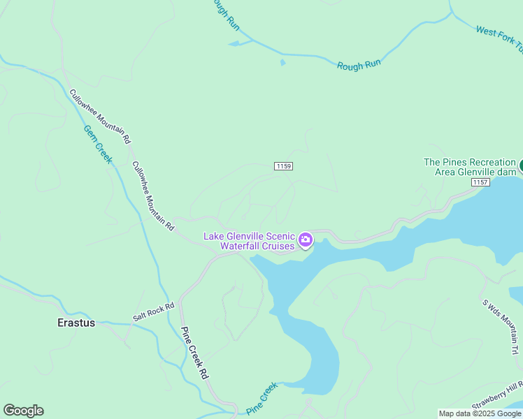 map of restaurants, bars, coffee shops, grocery stores, and more near 23 Spring Ridge Way in Cullowhee