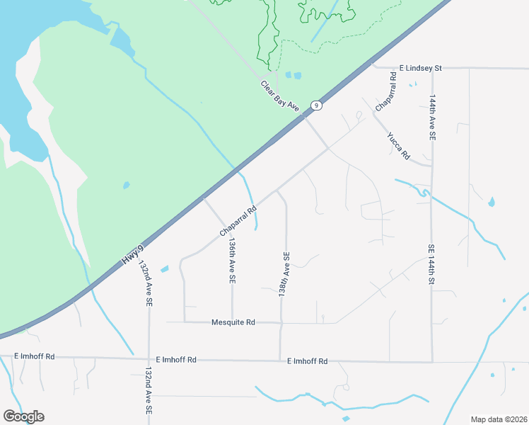 map of restaurants, bars, coffee shops, grocery stores, and more near 13608 Chaparral Road in Norman