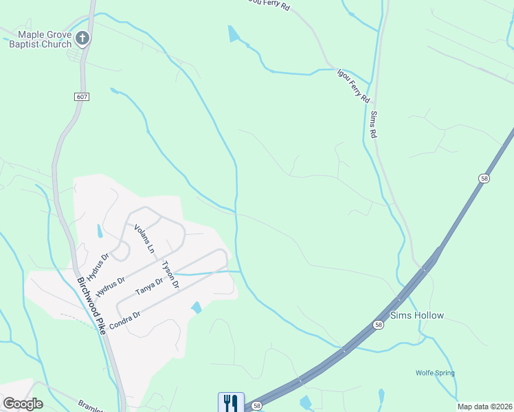 map of restaurants, bars, coffee shops, grocery stores, and more near 7465 Chad Road in Harrison