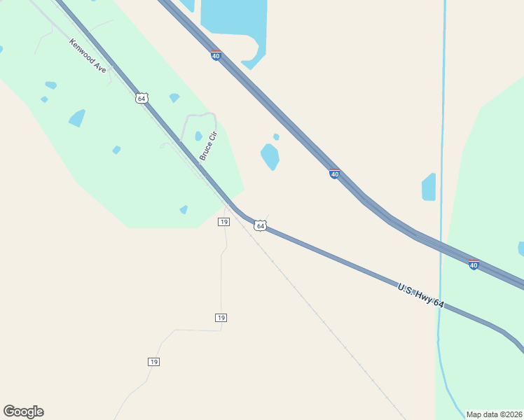 map of restaurants, bars, coffee shops, grocery stores, and more near 683 U.S. 64 in Atkins